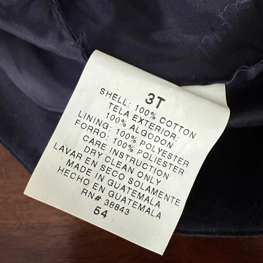 Rothschild Coat Set Girls 3T Navy Blue Vintage Wool Velvet Cape Hat Embroidery - Picture 14 of 15